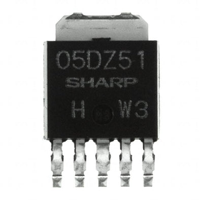 PQ05DZ51J00H by Sharp Microelectronics - IC REG LINEAR 5V 500MA SC63