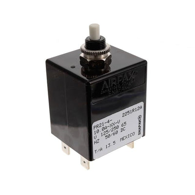 PR21-4-10.0A-XX-V by Sensata-Airpax - CIR BRKR MAG-HYDR 10A PUSH-RESET