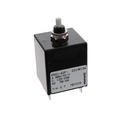 PR21-62F-2.00A-XX-V by Sensata-Airpax - CIR BRKR MAG-HYDR 2A PUSH-RESET