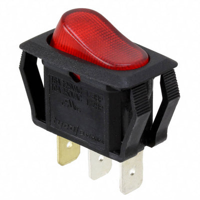 PRBSB1-16F-BR000 by TE Connectivity ALCOSWITCH Switches - ROCKER SWITCH SPST 16A 125V