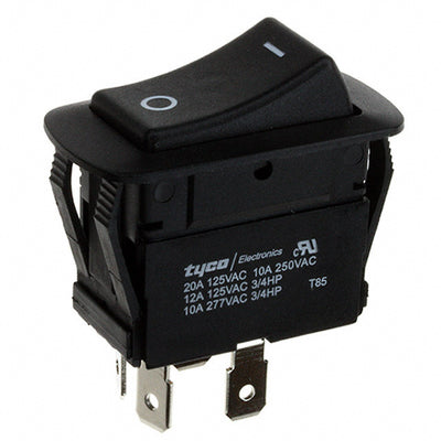 1571102-3 by TE Connectivity ALCOSWITCH Switches - ROCKER SWITCH DPST 20A 125V