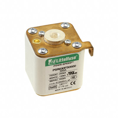 PSR030FS0500Z by Littelfuse Inc. - FUSE SQUARE 500A 700VAC/600VDC