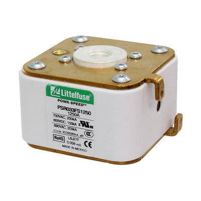 PSR033FS1250Z by Littelfuse Inc. - FUSE SQUARE 1.25KA 700VAC/600VDC