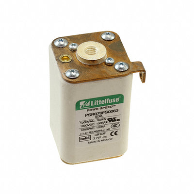 PSR070FS0063Z by Littelfuse Inc. - FUSE SQUARE 63A 1.3KVAC/1KVDC