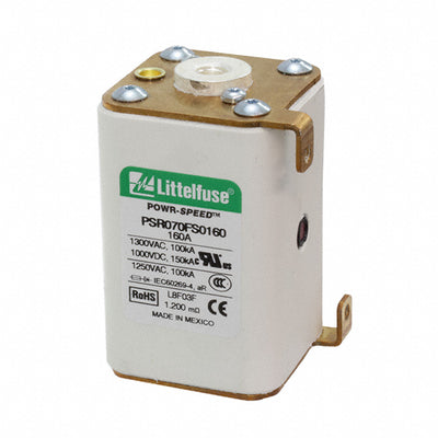PSR070FS0160Z by Littelfuse Inc. - FUSE SQUARE 160A 1.3KVAC/1KVDC