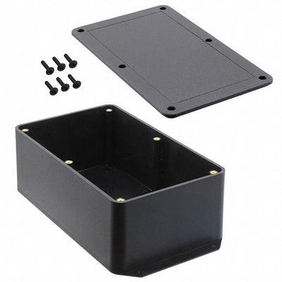PT-11800 by Bud Industries - BOX ABS BLACK 8.400""L X 5.145""W