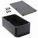 PT-11800 by Bud Industries - BOX ABS BLACK 8.400""L X 5.145""W