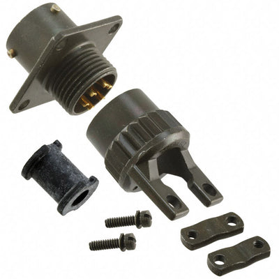 PT00A-10-6P(SR) by Amphenol Industrial Operations - CONNECTOR RECPT MALE 6P GOLD SLDR CUP