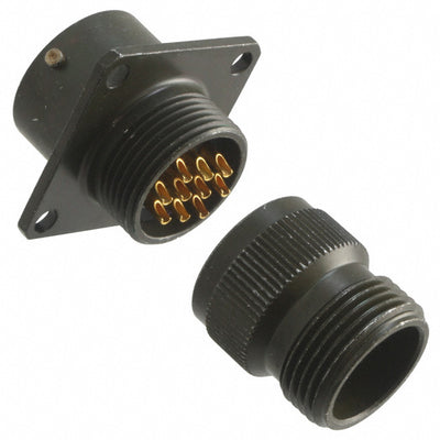 PT00A-12-10P by Amphenol Industrial Operations - CONNECTOR RECPT MALE 10P GOLD SLDR CUP