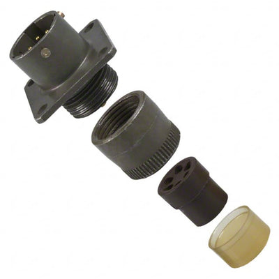 PT00E-10-6P(025) by Amphenol Industrial Operations - CONNECTOR RECPT MALE 6P GOLD SLDR CUP