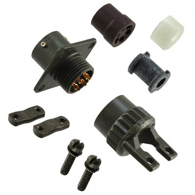 PT00E-10-6S(SR) by Amphenol Industrial Operations - CONNECTOR RECPT FMALE 6P GOLD SLDR CUP