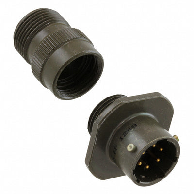 PT01A-10-6P by Amphenol Industrial Operations - CONNECTOR RECPT MALE 6P GOLD SLDR CUP