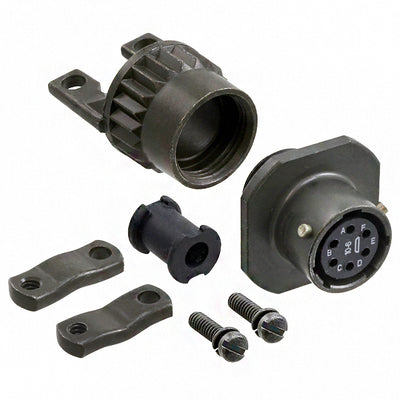 PT01A-10-6S(SR) by Amphenol Industrial Operations - CONNECTOR RECPT FMALE 6P GOLD SLDR CUP