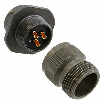 PT01A-12-3P by Amphenol Industrial Operations - CONNECTOR RECPT MALE 3P GOLD SLDR CUP