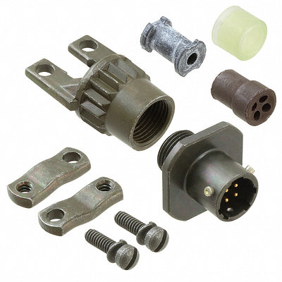 PT01E-8-4P(SR) by Amphenol Industrial Operations - CONNECTOR RECPT MALE 4P GOLD SLDR CUP