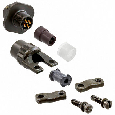 PT01E-8-4S(SR) by Amphenol Industrial Operations - CONNECTOR RECPT FMALE 4P GOLD SLDR CUP