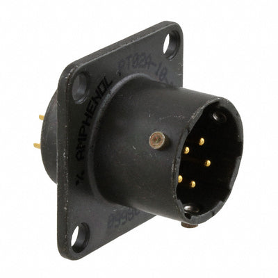 PT02A-10-5P by Amphenol Industrial Operations - CONNECTOR RECPT MALE 5P GOLD SLDR CUP