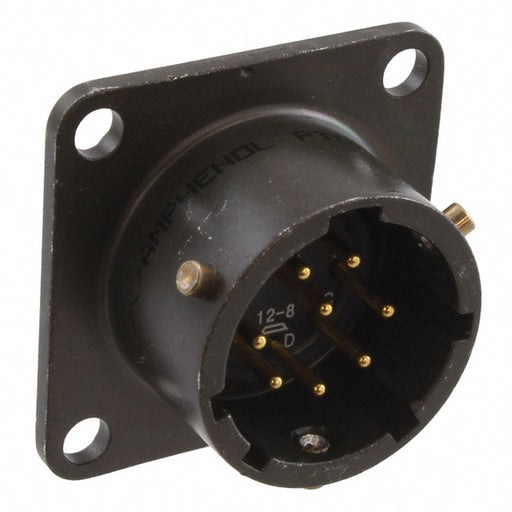 PT02A-12-8P by Amphenol Industrial Operations - CONNECTOR RECPT MALE 8P GOLD SLDR CUP
