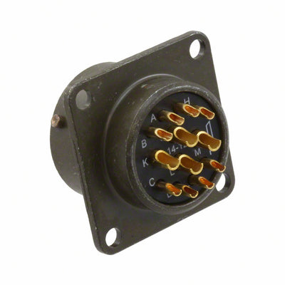 PT02A-14-12P by Amphenol Industrial Operations - CONNECTOR RECPT MALE 12POS SOLDER CUP