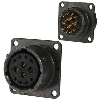 PT02A-14-12S(025) by Amphenol Industrial Operations - CONNECTOR RECPT FMALE 12P SOLDER CUP