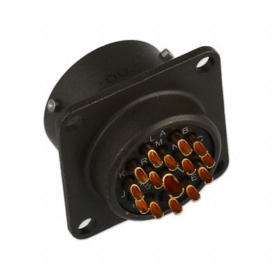 PT02A-14-15S by Amphenol Industrial Operations - CONNECTOR RECPT FMALE 15P SOLDER CUP