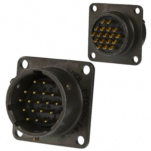 PT02A-14-18P(025) by Amphenol Industrial Operations - CONNECTOR RECPT MALE 18P GOLD SLDR CUP