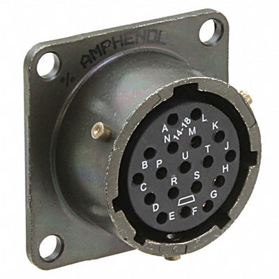 PT02A-14-18S by Amphenol Industrial Operations - CONNECTOR RECPT FMALE 18P SOLDER CUP