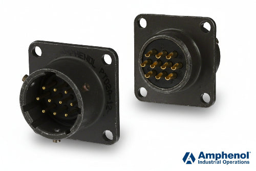 PT02E-12-10P(025) by Amphenol Industrial Operations - CONNECTOR RECPT MALE 10P GOLD SLDR CUP
