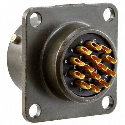 PT02E-12-14S by Amphenol Industrial Operations - CONNECTOR RECPT FMALE 14P SOLDER CUP