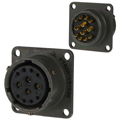 PT02E-14-12S by Amphenol Industrial Operations - CONNECTOR RECPT FMALE 12P SOLDER CUP