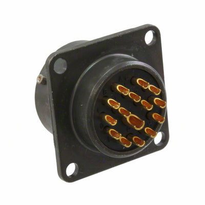 PT02E-14-15P by Amphenol Industrial Operations - CONNECTOR RECPT MALE 15POS SOLDER CUP