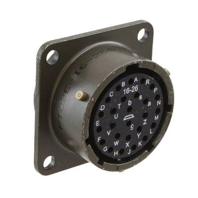 PT02E-16-26S by Amphenol Industrial Operations - CONNECTOR RECPT FMALE 26P SOLDER CUP
