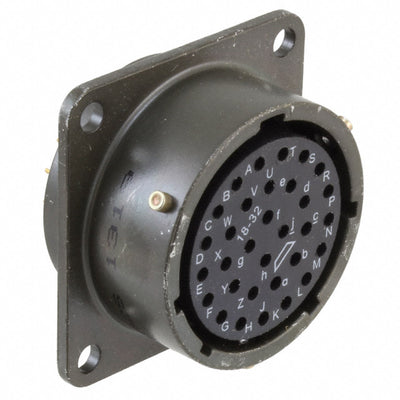 PT02E-18-32S by Amphenol Industrial Operations - CONNECTOR RECPT FMALE 32P SOLDER CUP