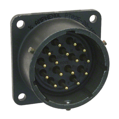 PT02E-20-16P by Amphenol Industrial Operations - CONNECTOR RECPT MALE 16P GOLD SLDR CUP