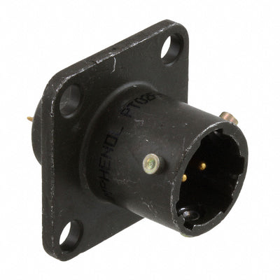 PT02E-8-2P by Amphenol Industrial Operations - CONNECTOR RECPT MALE 2P GOLD SLDR CUP