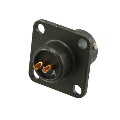 PT02E-8-2S by Amphenol Industrial Operations - CONNECTOR RECPT FMALE 2P GOLD SLDR CUP