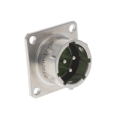 PT02H-12-3P by Amphenol Aerospace Operations - CONNECTOR RECPT MALE 3P TIN SOLDER CUP