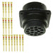 PT02SE-20-16P(025) by Amphenol Industrial Operations - CONNECTOR RECPT MALE 16POS GOLD CRIMP