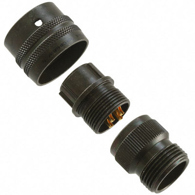 PT06A-12-4P by Amphenol Industrial Operations - CONNECTOR PLUG MALE 4P GOLD SLDR CUP