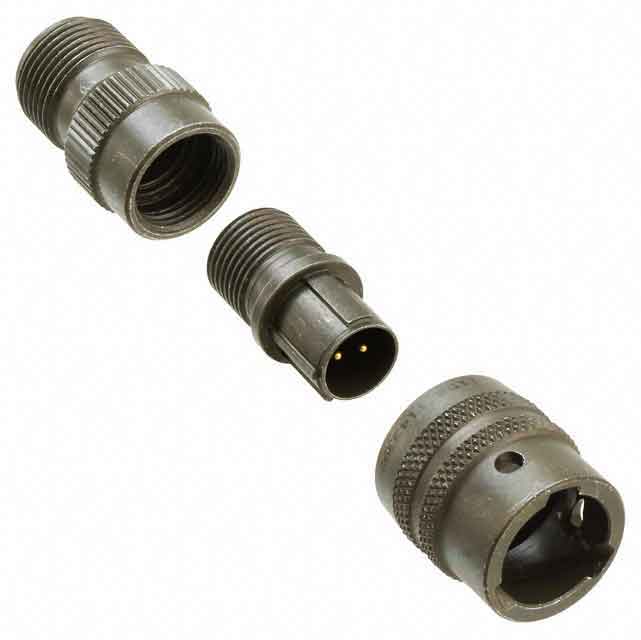 PT06A-8-2P by Amphenol Industrial Operations - CONNECTOR PLUG MALE 2P GOLD SLDR CUP