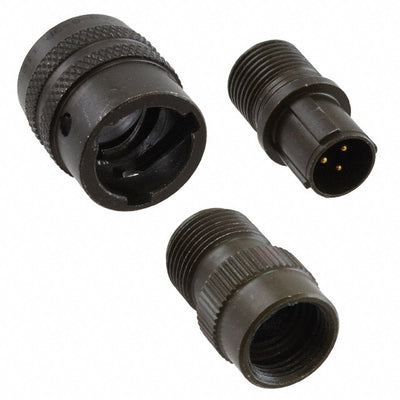 PT06A-8-3P by Amphenol Industrial Operations - CONNECTOR PLUG MALE 3P GOLD SLDR CUP