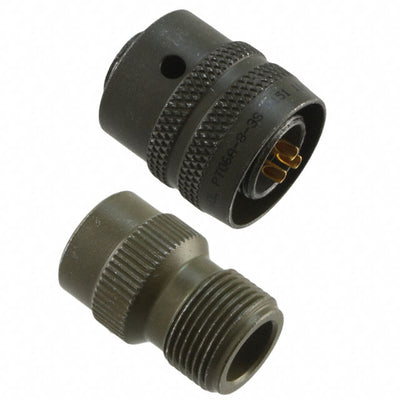 PT06A-8-3S by Amphenol Industrial Operations - CONNECTOR PLUG FMALE 3P GOLD SLDR CUP