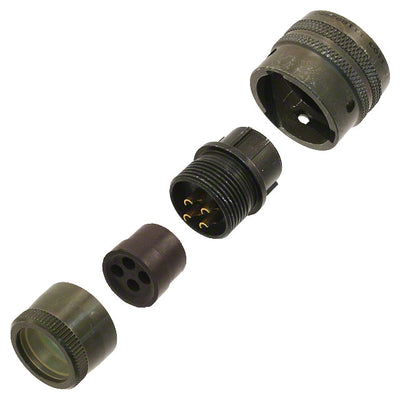 PT06E-12-4S by Amphenol Industrial Operations - CONNECTOR PLUG FMALE 4P GOLD SLDR CUP