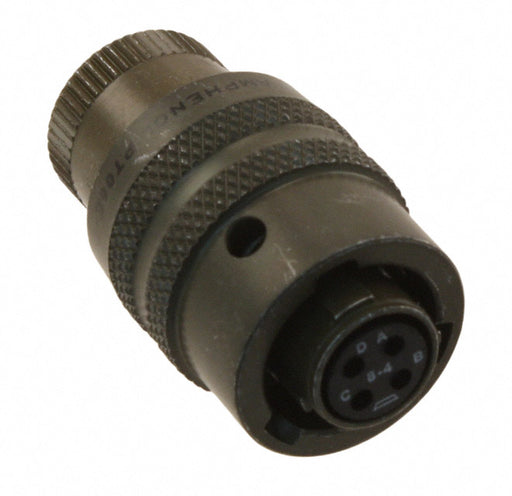 PT06E-8-4S by Amphenol Industrial Operations - CONNECTOR PLUG FMALE 4P GOLD SLDR CUP