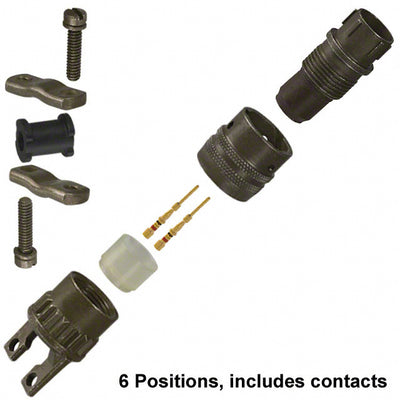 PT06SE-10-6P(470) by Amphenol Industrial Operations - CONNECTOR PLUG MALE 6POS GOLD CRIMP