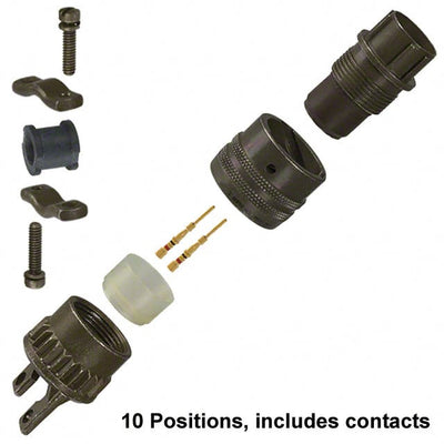 PT06SE-12-10P(470) by Amphenol Industrial Operations - CONNECTOR PLUG MALE 10POS GOLD CRIMP