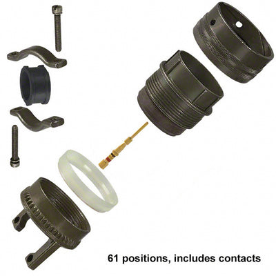 PT06SE-24-61P(SR) by Amphenol Industrial Operations - CONNECTOR PLUG MALE 61POS GOLD CRIMP