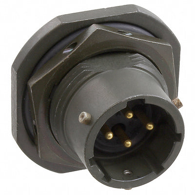 PT07A-12-4P by Amphenol Industrial Operations - CONNECTOR RECPT MALE 4P GOLD SLDR CUP