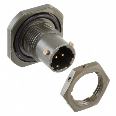 PT07A-8-2P by Amphenol Industrial Operations - CONNECTOR RECPT MALE 2P GOLD SLDR CUP