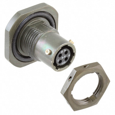 PT07A-8-4S by Amphenol Industrial Operations - CONNECTOR RECPT FMALE 4P GOLD SLDR CUP